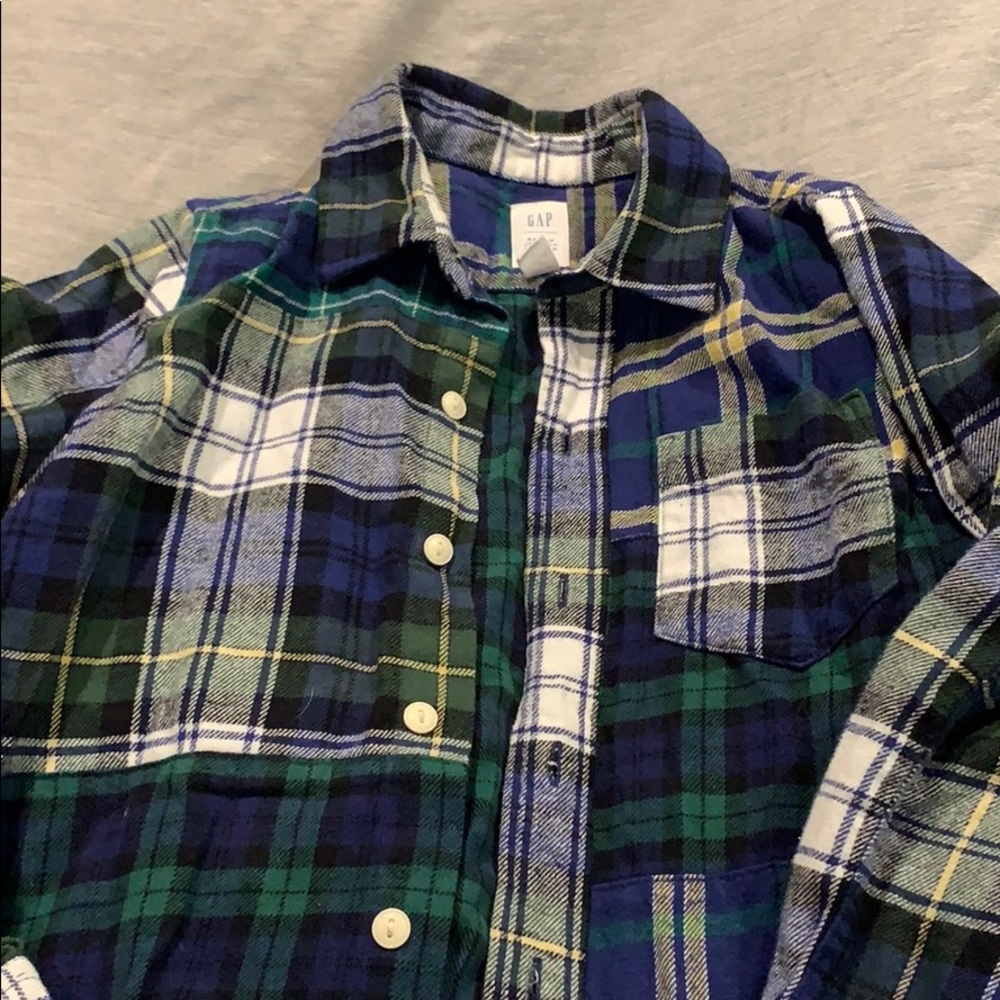 Gap flannel long sleeve shirt